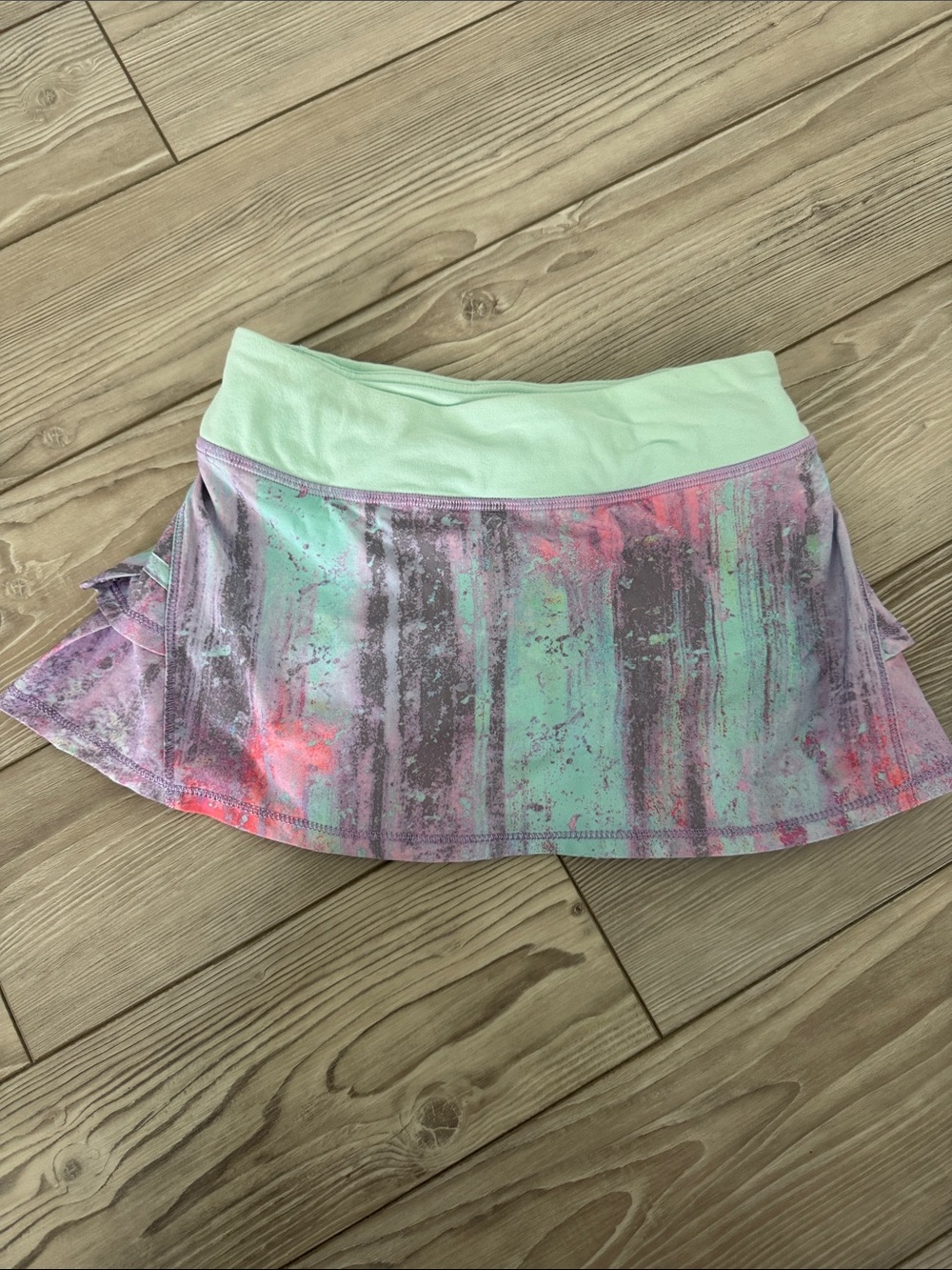 Mint and Purple Athletic Tennis Skirt with Pink Accents